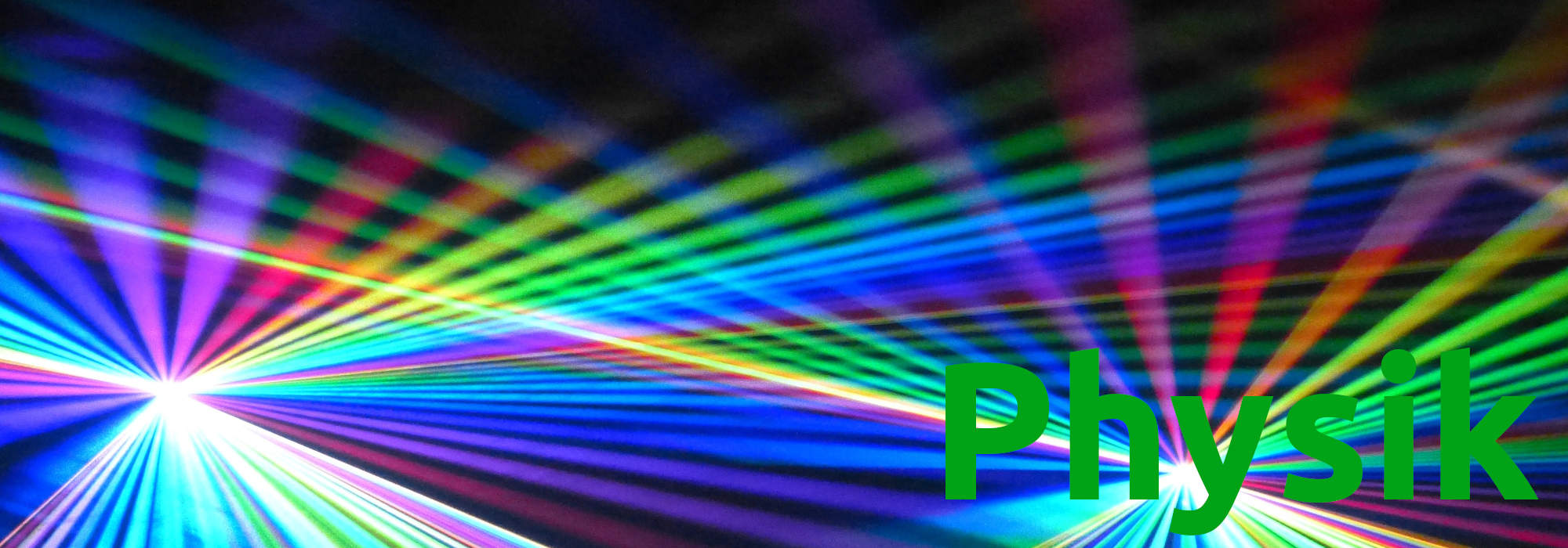 Lichtstrahlen in den Spektralfarben
